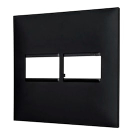Placa Plus+ Preta 4x4 2 Módulos Pial