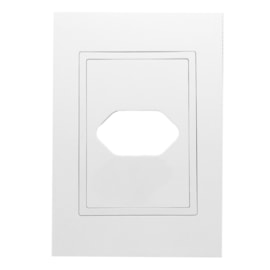Placa Ravenna 4x2 1 Tomada Com Suporte Branca Dicompel