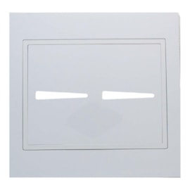 Placa Ravenna 4x4 2 Interruptores Com Suporte Branca Dicompel