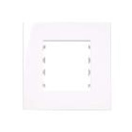 Placa Sleek Para Moveis 2 Módulos 80X80Mm Branca Margirius