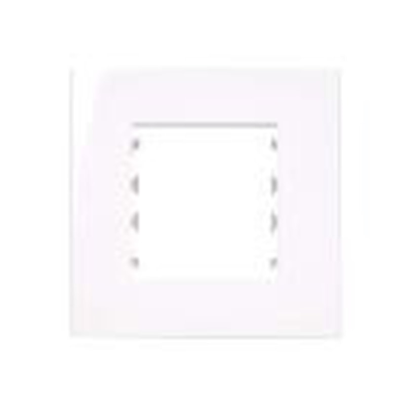 Placa Sleek Para Moveis 2 Módulos 80X80Mm Branca Margirius