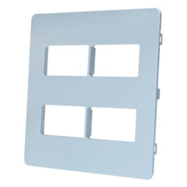 Placa Unno 4X4 4 Modulos Prata ABB