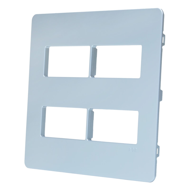 Placa Unno 4X4 4 Modulos Prata ABB
