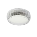 Plafon/Arandela Moon Glass Rigato Para 2 G9 Transparente Taschibra