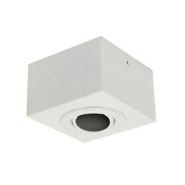 Plafon Box Quadrado 12cm Dicróica Branco Bonin Plafon Box Quadrado 12cm Dicróica Branco Bonin