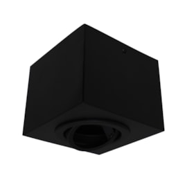 Plafon Box Quadrado 15cm PAR20 Preto Bivolt Bonin Plafon Box Quadrado 15cm PAR20 Preto Bivolt Bonin
