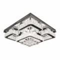 Plafon Led 72W 3000K Ou 4000K Ou 6500K 5760Lm Cromado Cristal 50Cm Bivolt Nitrolux
