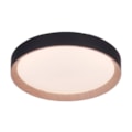 Plafon Led Arbor 30W 3000K ou 4000K ou 6000K 2100Lm Preto 48cm Bivolt Nitrolux