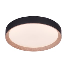 Plafon Led Arbor 30W 3000K ou 4000K ou 6000K 2100Lm Preto 48cm Bivolt Nitrolux