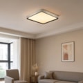 Plafon Led Arlo 36W 3000k ou 4000k ou 6000K Preto 50CM Bivolt Eletrorastro