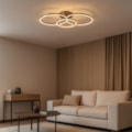 Plafon Led Cairo 40W 3000K Ou 4000K Ou 6000K 3200Lm Escovado Eletrorastro