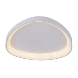 Plafon Led Curves 68W 3000K 5100Lm Branco 52Cm Bivolt Sindora
