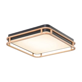 Plafon Led Ecocircle 52W 3000K Ou 4000K Ou 6500K 3500Lm Quadrado Luclair
