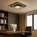 Plafon Led Hany 45W 3000K Ou 4000K Ou 6000K 950Lm Preto Com Branco Eletrorastro