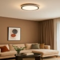 Plafon Led Kael 36W 3000k ou 4000k ou 6000K Preto 50CM Bivolt Eletrorastro