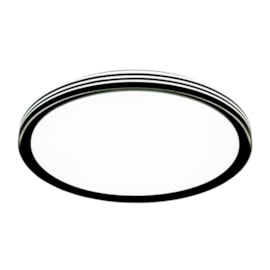 Plafon Led Kael 36W 3000k ou 4000k ou 6000K Preto 50CM Bivolt Eletrorastro