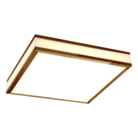 Plafon LED Lignum Quadrado Branco 23W Luz Amarela 110V Bella Italia Plafon LED Lignum Quadrado Branco 23W Luz Amarela 110V Bella Italia