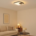 Plafon LED Luca 28w 3000k ou 4000k ou 6000k Selecionavel 6000lm Preto 45cm Eletrorastro