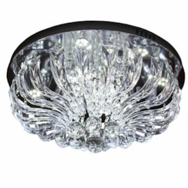 Plafon LED Marilyn Cristal Transparente 30W Redondo Luz Branca Bivolt Startec Plafon LED Marilyn Cristal Transparente 30W Redondo Luz Branca Bivolt Startec