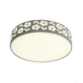 Plafon LED New Flower Branco Redondo Luz Branca Bivolt Bronzearte Plafon LED New Flower Branco Redondo Luz Branca Bivolt Bronzearte