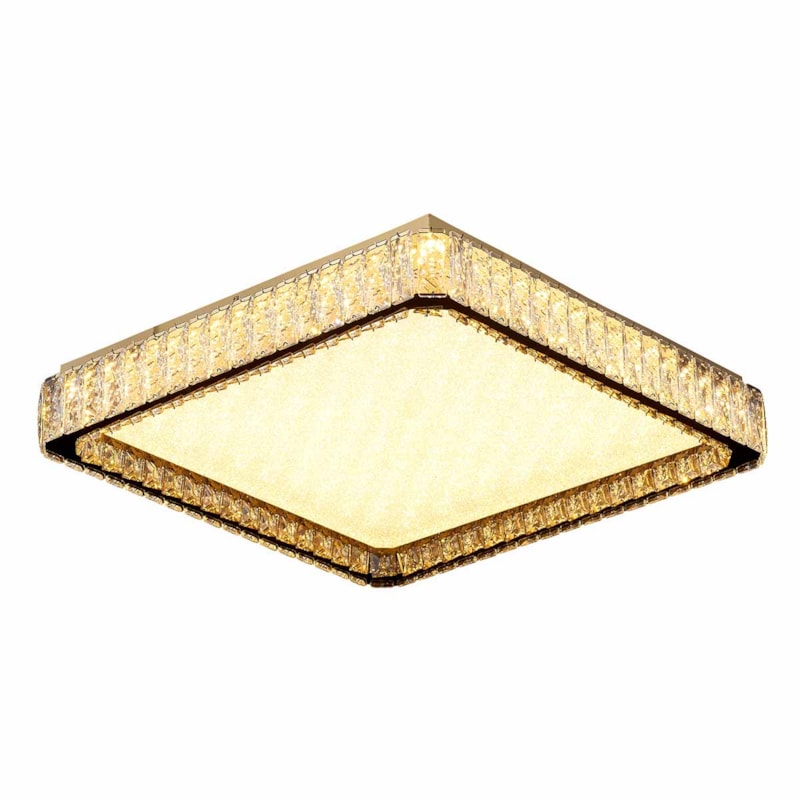 Plafon LED Toliman 77W 3000K Branco Quente 6160Lm Dourado Bivolt P-9929 Astraled