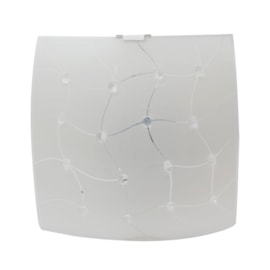 Plafon LED Trama Quadrado 30cm Luz Branca 127V Bronzearte Plafon LED Trama Quadrado 30cm Luz Branca 127V Bronzearte