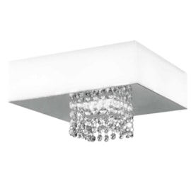 Plafon LED Vision Quadrado 22cm 10W Luz Branca 127V Bronzearte Plafon LED Vision Quadrado 22cm 10W Luz Branca 127V Bronzearte