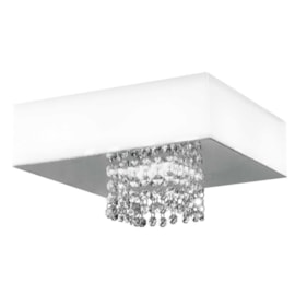 Plafon LED Vision Quadrado Branco 20W Luz Branca 127V Bronzearte Plafon LED Vision Quadrado Branco 20W Luz Branca 127V Bronzearte