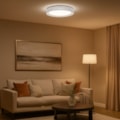 Plafon LED Zander 36W 3000K ou 4000K ou 6000K Branco 50Cmbivolt  Eletrorastro