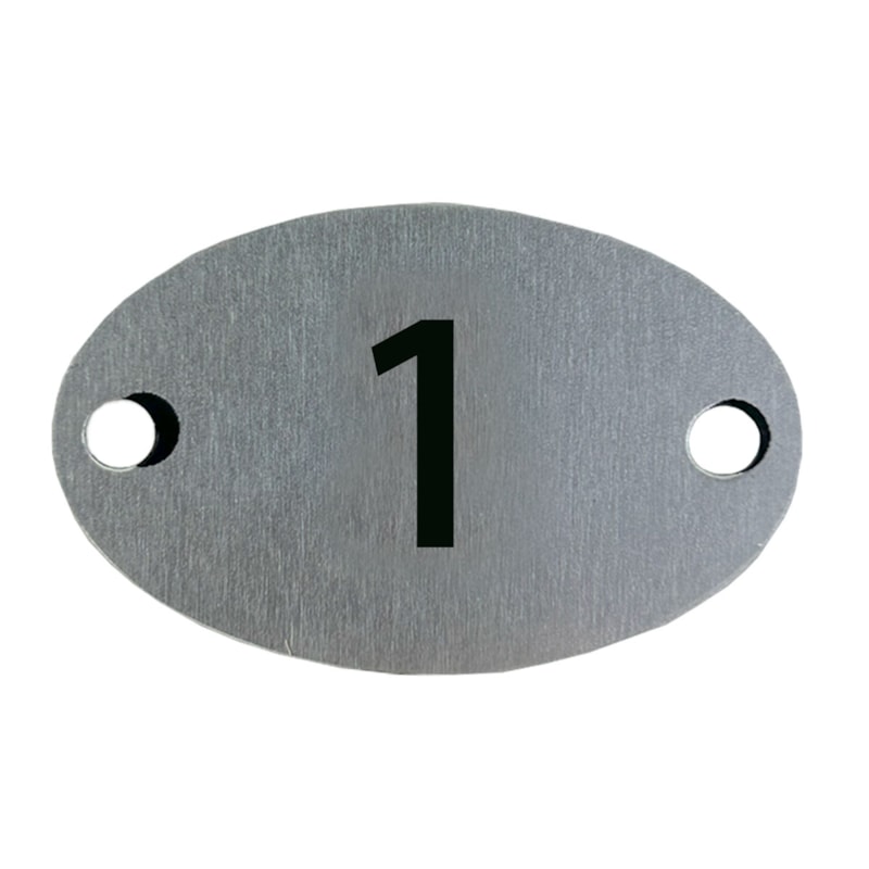 Plaqueta Oval  1 Mrm Placas