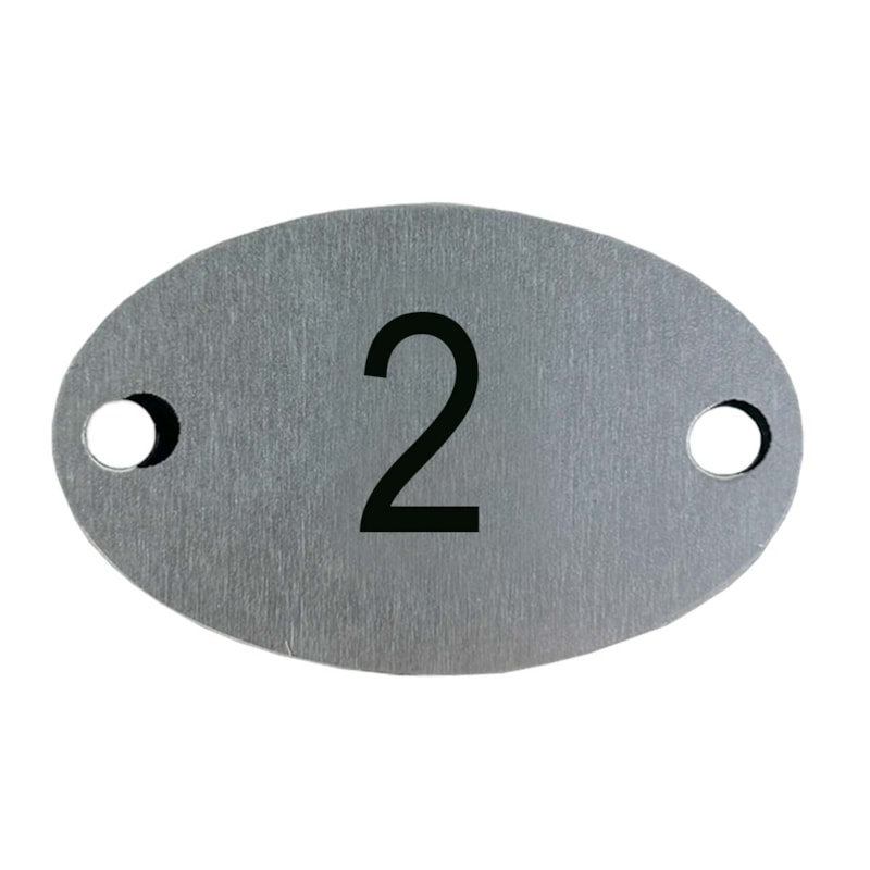 Plaqueta Oval  2 Mrm Placas