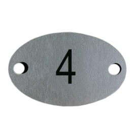 Plaqueta Oval  4 Mrm Placas