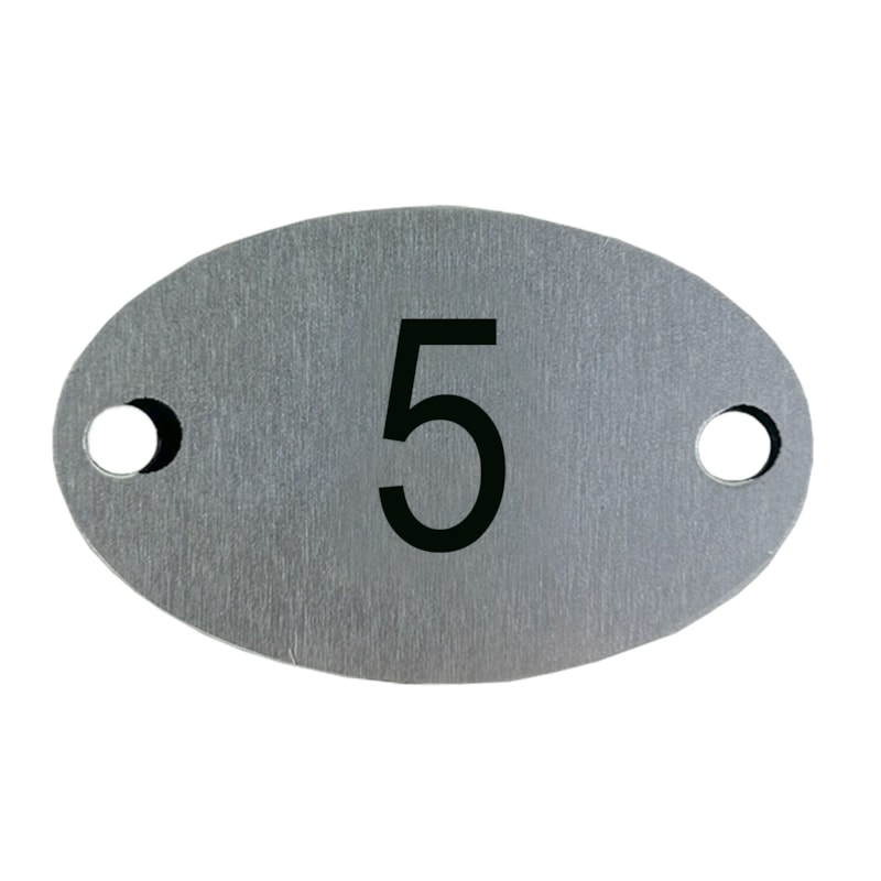 Plaqueta Oval  5 Mrm Placas