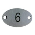 Plaqueta Oval  6 / 9 Mrm Placas