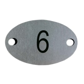 Plaqueta Oval  6 / 9 Mrm Placas
