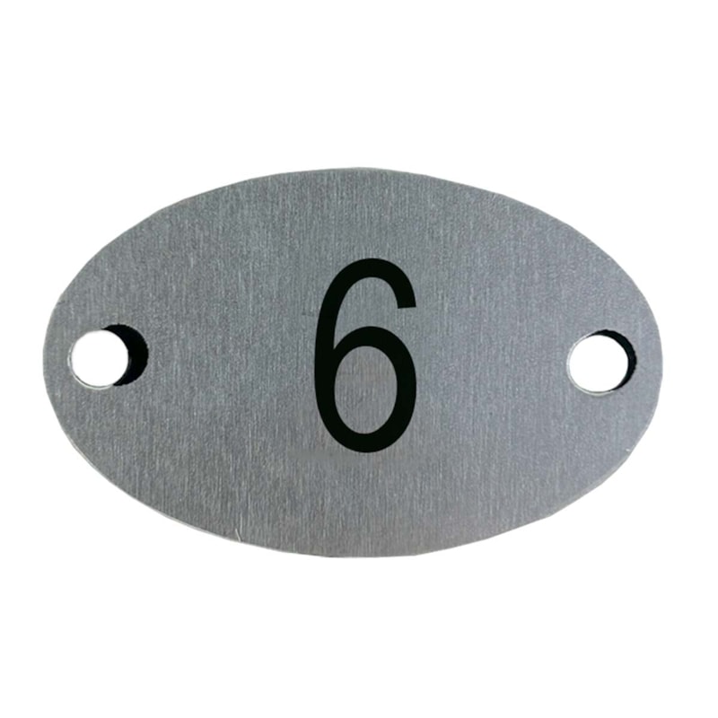 Plaqueta Oval  6 / 9 Mrm Placas