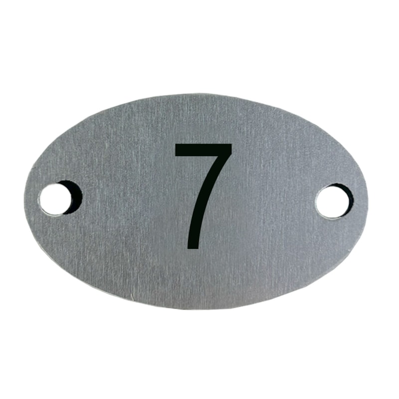 Plaqueta Oval  7 Mrm Placas