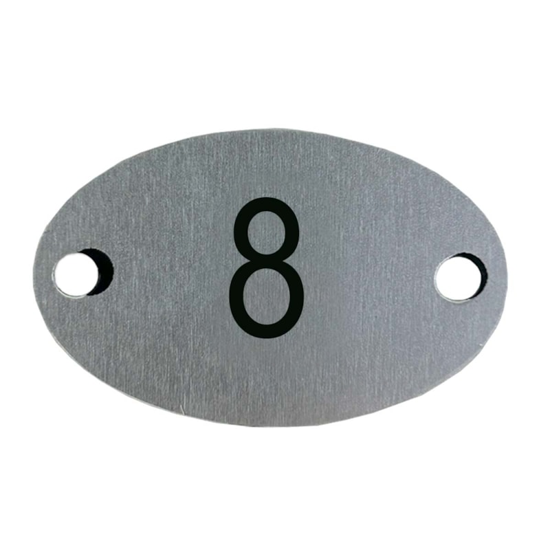 Plaqueta Oval  8 Mrm Placas