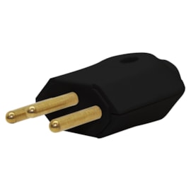Plug 2P+T 20A Macho Preto Pezzi