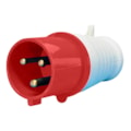 Plug Blindado 2 Polos + Terra Vermelho 16A 380V MGI-013-9 VM JNG