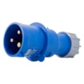 Plug Blindado 2P+T  32A 220V Azul. Tl3P32432 Metaltex