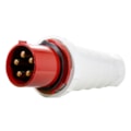 Plug Blindado 3 P+T 125A 380V Vermelho Tlp125653 Metaltex