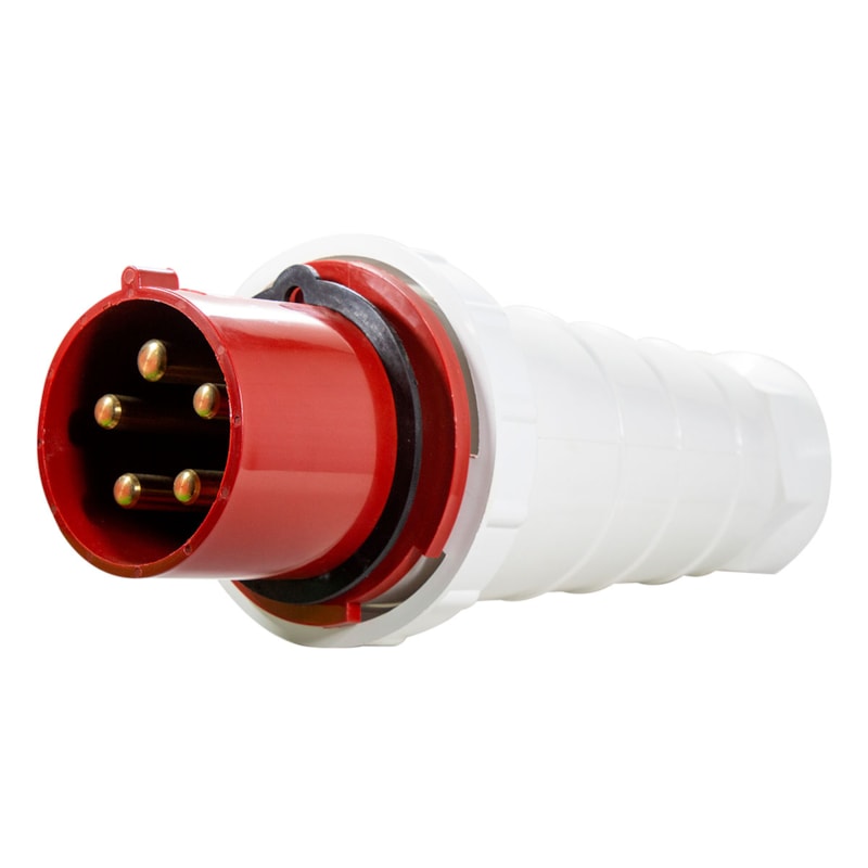 Plug Blindado 3 P+T 125A 380V Vermelho Tlp125653 Metaltex