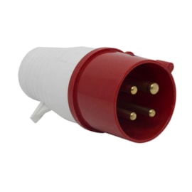 Plug Blindado 3P+T 16A 415V Vermelho Eletrorastro Plug Blindado 3P+T 16A 415V Vermelho Eletrorastro