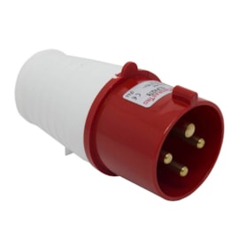 Plug Blindado 3P+T 32A 415V Vermelho Eletrorastro Plug Blindado 3P+T 32A 415V Vermelho Eletrorastro