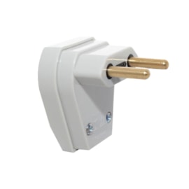 Plug de Sobrepor 2P 10A Macho Cinza Pezzi