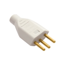 Plug de Sobrepor 2P+T 10A Macho Cinza Fame Plug de Sobrepor 2P+T 10A Macho Cinza Fame