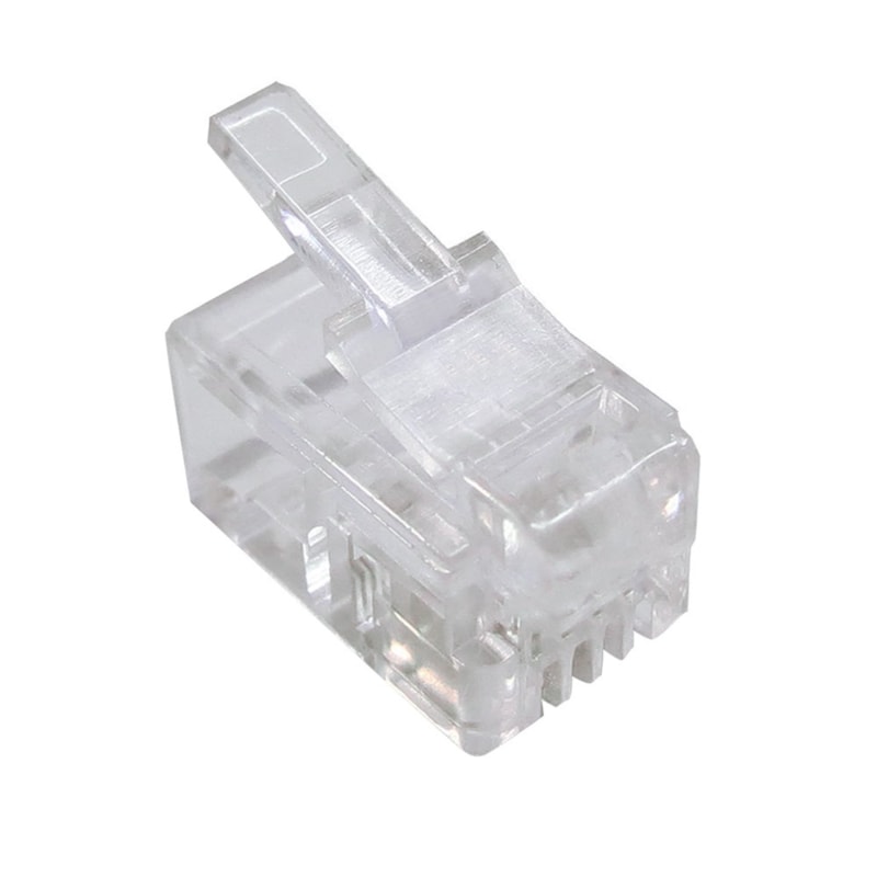 Sliding Modular Rj11 Plug Modular RJ-11 Macho 4 Vias TM64 Metaltex os melhores preços ...