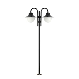 Poste Decorativo Saturno 2 Lâmpadas 2,20m Preto Ideal Poste Decorativo Saturno 2 Lâmpadas 2,20m Preto Ideal