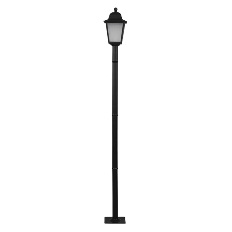 Poste Jardim Soberana 1 Lâmpada E27 Preto 1,95M Dital